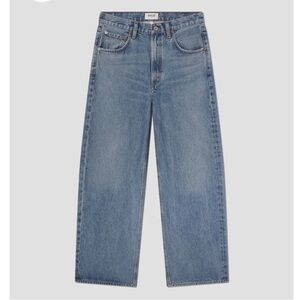 Agolde Straight-Leg Jeans in Light Blue Denim